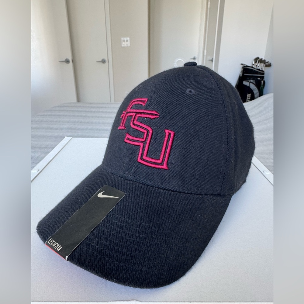 NWT Fitted Black FSU Hat